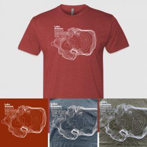 Lake Antoine Map T-Shirts