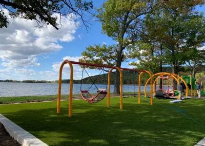 View of new swing